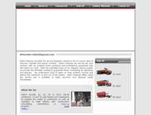 Tablet Screenshot of dalesdisposal.com